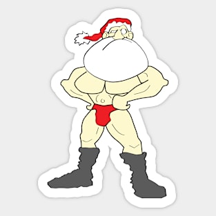 Hero Santa Sticker